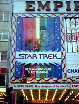 Star Trek sci-fi poster hoarding, Empire cinema, Leicester Square, 1979