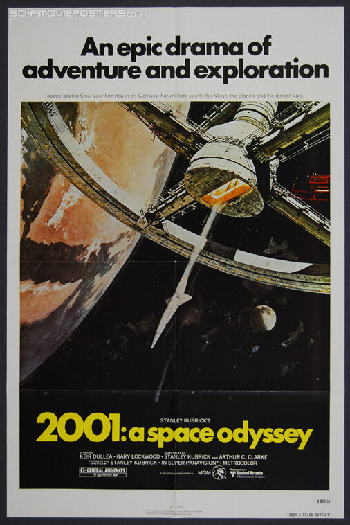 2001: A Space Odyssey (1968) Re-release 1980 - Original US One Sheet Movie Poster