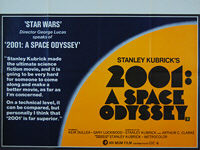 2001: A Space Odyssey (1968) Re-release 1980 -  Original British Quad Movie Poster