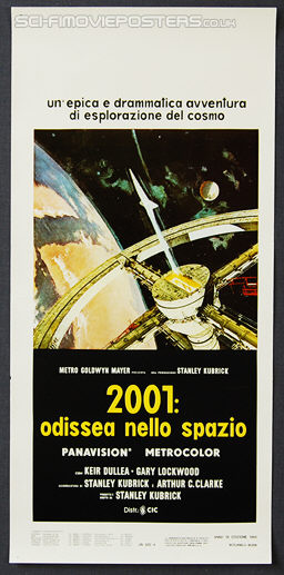 2001: A Space Odyssey (1968) Re-release 1971 - Original Italian Movie Poster