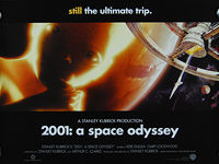 2001: A Space Odyssey (1968) Re-release - Original British Quad Movie Poster