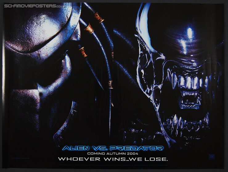 AVP: Alien vs. Predator (2004) Advance - Original British Quad Movie Poster