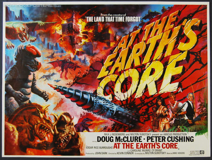 At the Earth's Core (1976) - Original British Quad Movie Poster