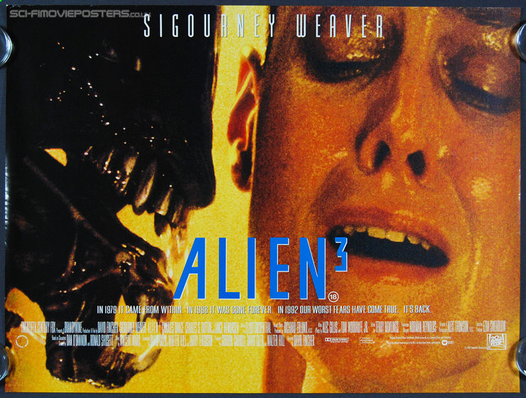 Alien 3 (1992) - Original British Quad Movie Poster