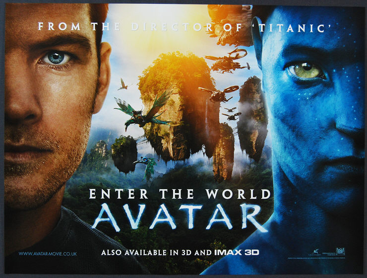 Avatar (2009) - Original British Quad Movie Poster