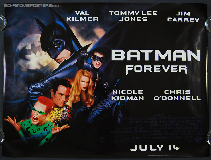 Batman Forever (1995) - Original British Quad Movie Poster