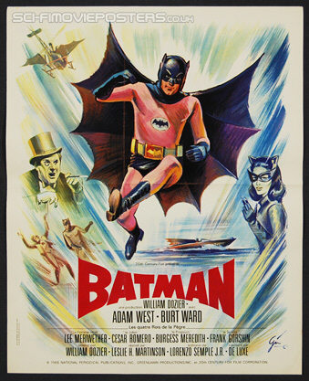 Batman (1966) - Original French Movie Poster