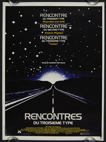 Close Encounters of the Third Kind (1977) - Original French Movie Poster