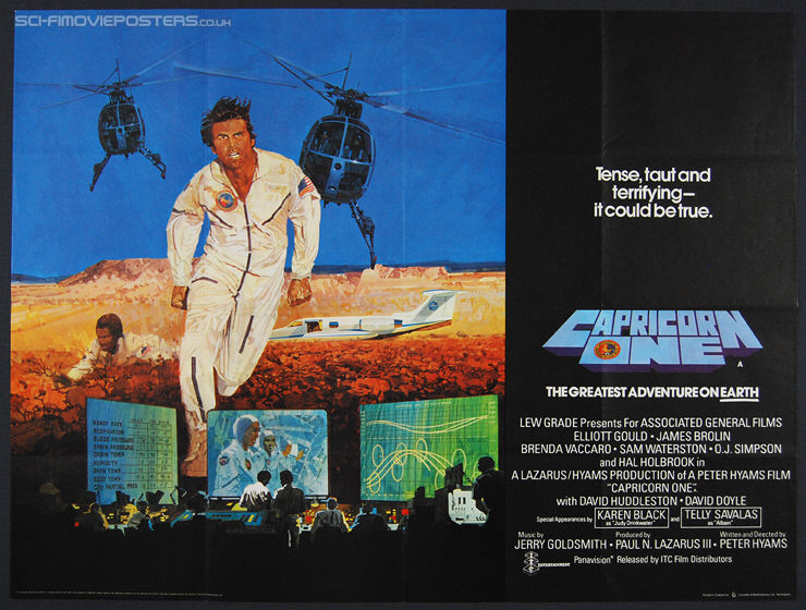 Capricorn One (1978) - Original British Quad Movie Poster