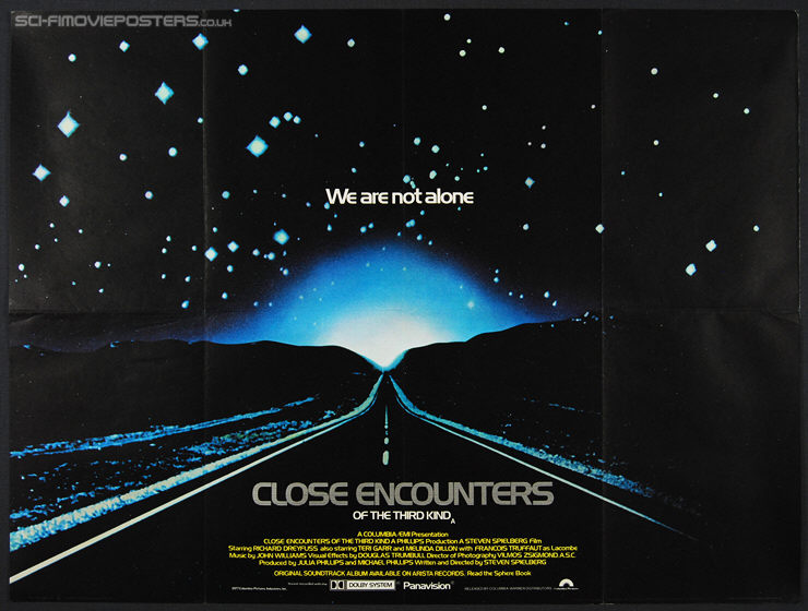 Close Encounters of the Third Kind (1977) - Original British Quad Movie Poster