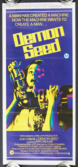 Demon Seed (1977) - Original Australian Daybill Movie Poster