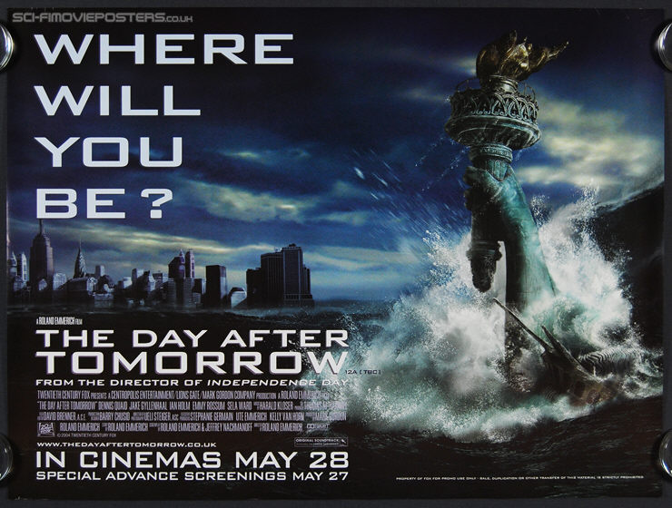 Day After Tomorrow, The (2004) - Original British Quad Movie Poster