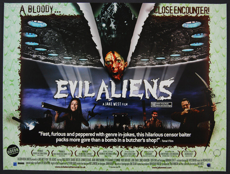 Evil Aliens (2005) - Original British Quad Movie Poster