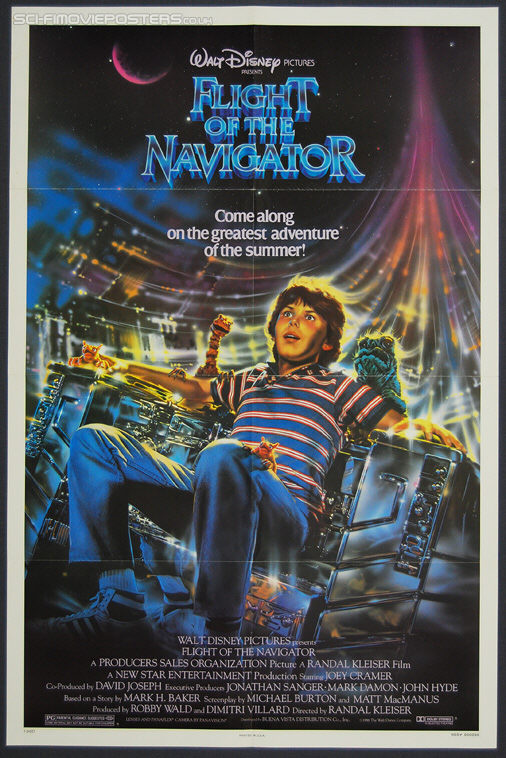 Flight of the Navigator (1986) - Original US One Sheet Movie Poster