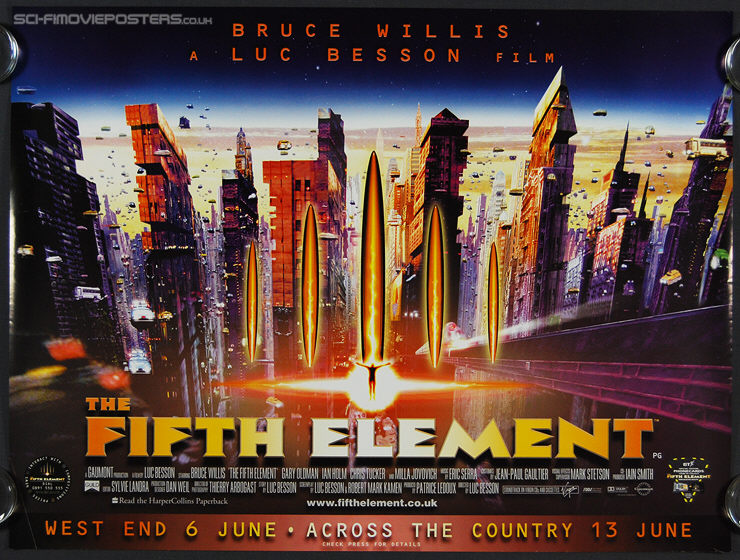 Fifth Element, The (1997) - Original British Quad Movie Poster