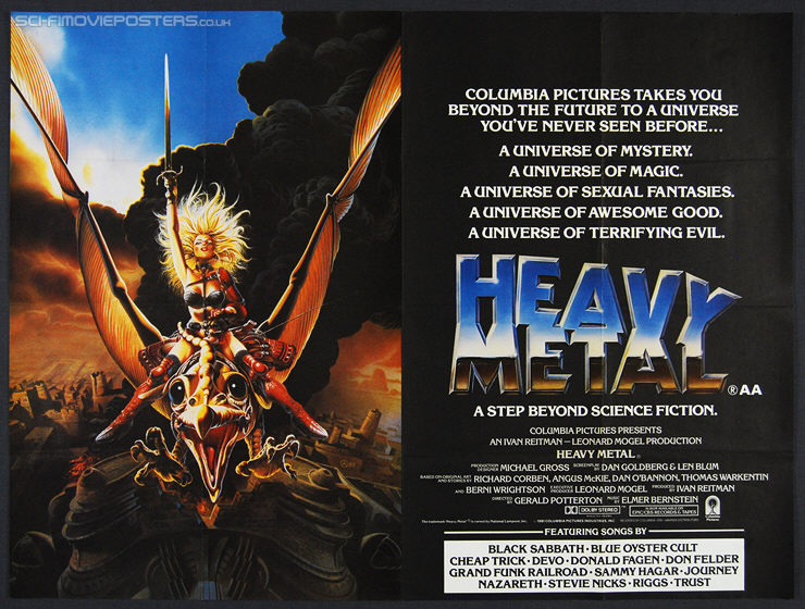 Heavy Metal (1981) - Original British Quad Movie Poster
