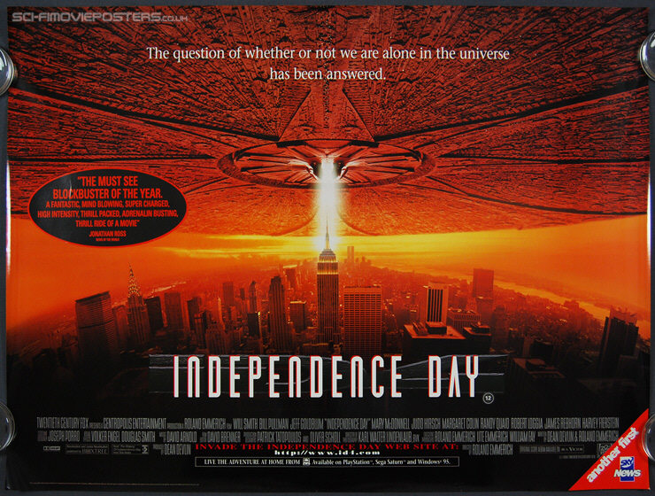 Independence Day (1996) - Original British Quad Movie Poster
