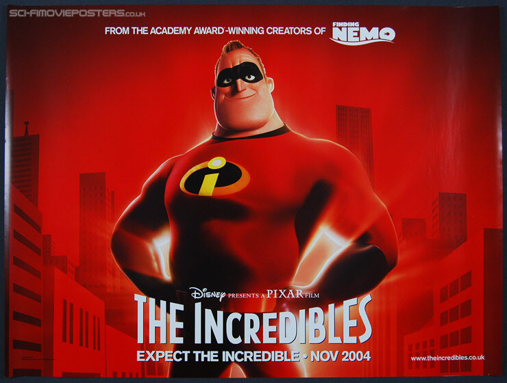 Incredibles, The (2004) - Original British Quad Movie Poster