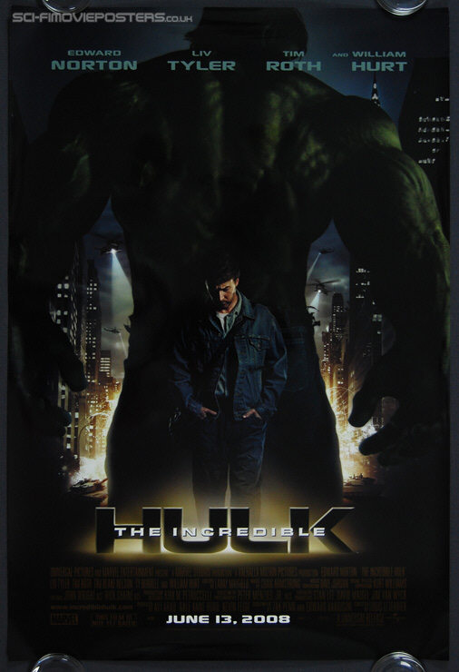 Incredible Hulk, The (2008) - Original US One Sheet Movie Poster