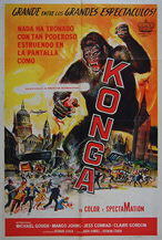Konga (1961) - Original Argentinean One Sheet Movie Poster
