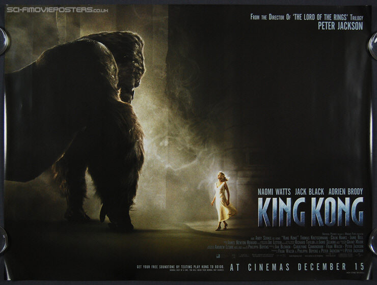 King Kong (2005) - Original British Quad Movie Poster