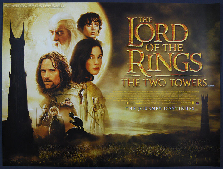Lord of the Rings: The Two Towers, The (2002) - Original British Quad Movie Poster
