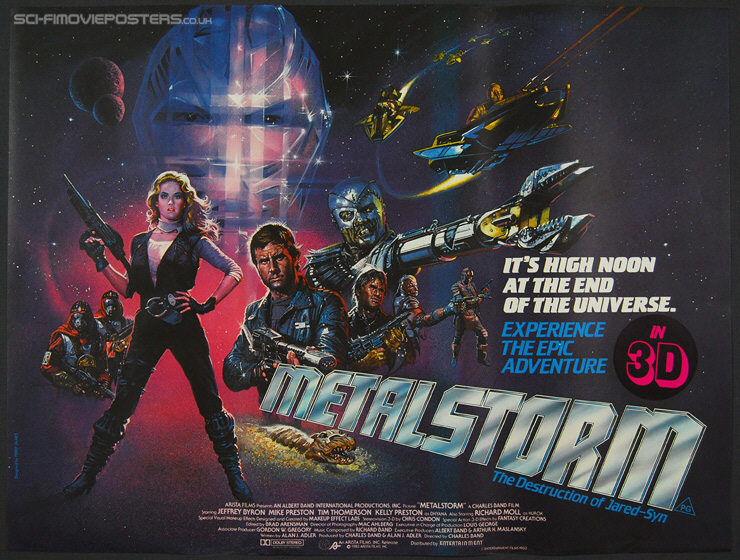 Metalstorm: The Destruction of Jared-Syn (1983) 'In 3D' - Original British Quad Movie Poster