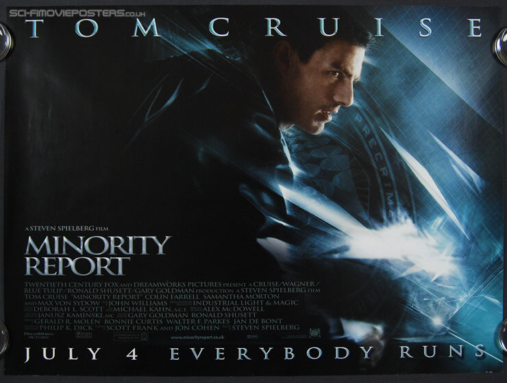 Minority Report (2002) Advance - Original British Quad Movie Poster