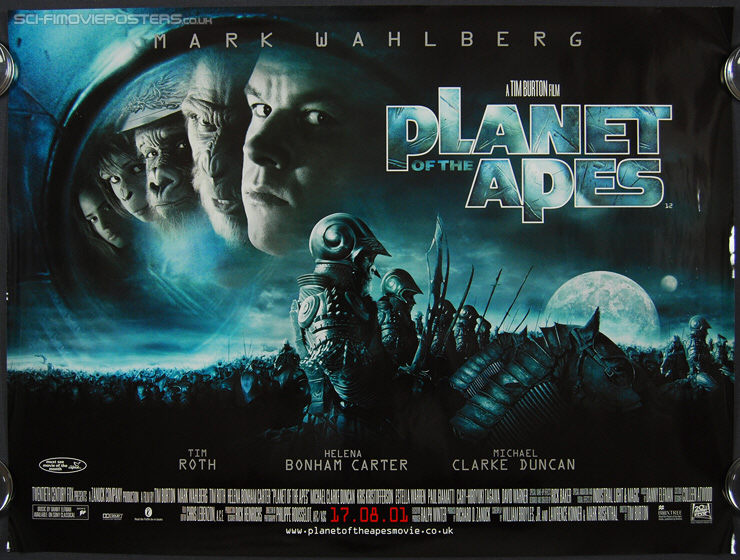 Planet of the Apes (2001) - Original British Quad Movie Poster