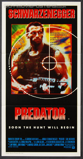 Predator (1987) - Original Australian Daybill Movie Poster