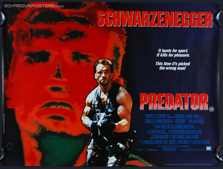 Predator (1987) - Original British Quad Movie Poster
