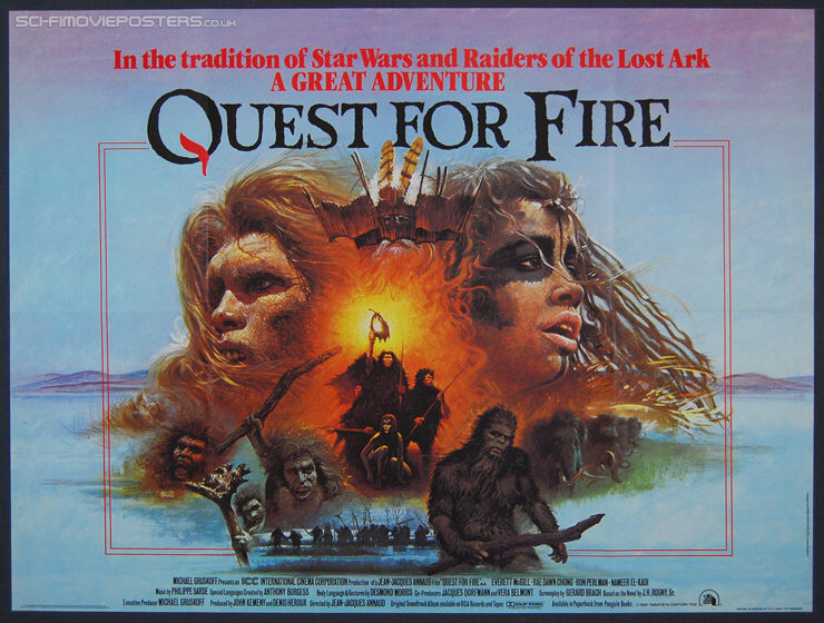 Quest for Fire (La Guerre du feu) (1981) - Original British Quad Movie Poster