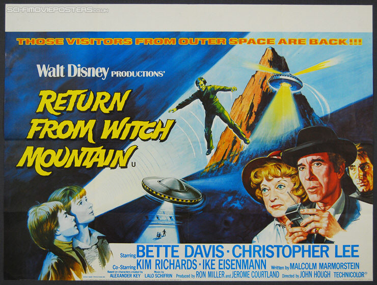 Return from Witch Mountain (1978) - Original British Quad Movie Poster