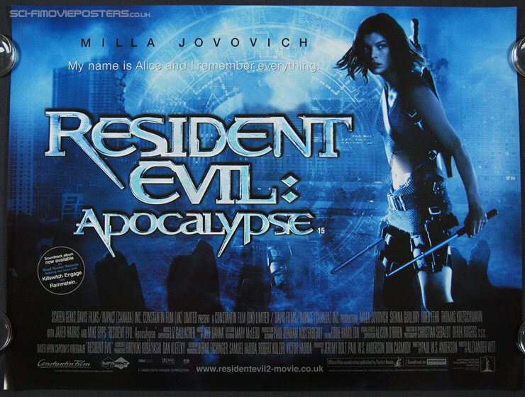 Resident Evil: Apocalypse (2004) - Original British Quad Movie Poster