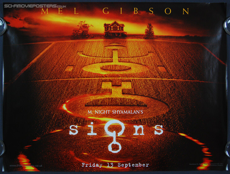 Signs (2002) - Original British Quad Movie Poster