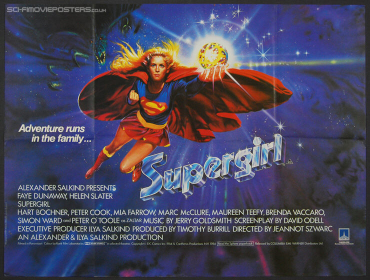 Supergirl (1984) - Original British Quad Movie Poster