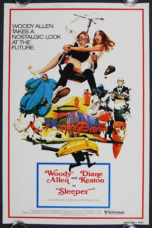 Sleeper (1973) International Re-release 1980 - Original international One Sheet Movie Poster