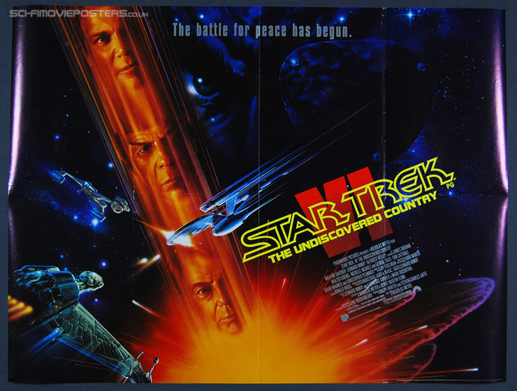 Star Trek VI: The Undiscovered Country (1991) - Original British Quad Movie Poster