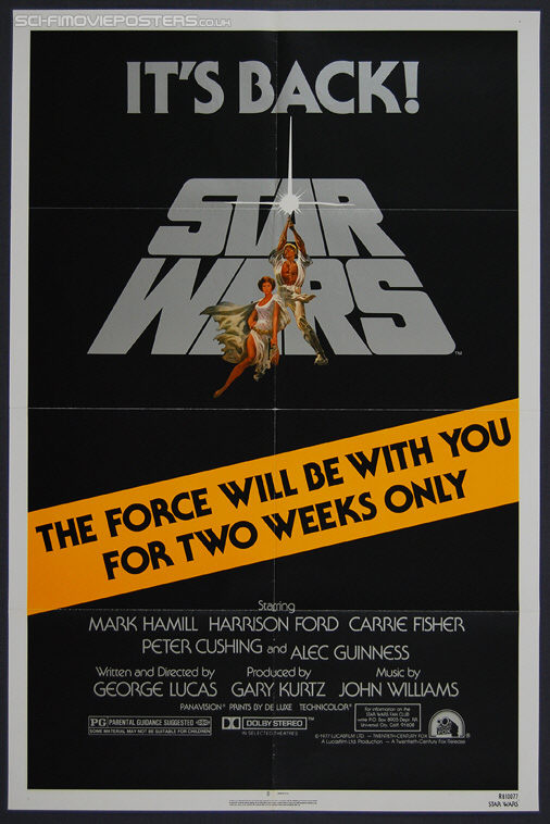 Star Wars (1977) Re-release 1981 - Original US One Sheet Movie Poster