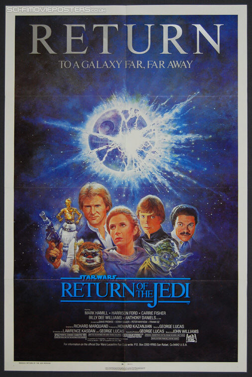 Star Wars: Return of the Jedi (1983) Re-release 1985 - Original US One Sheet Movie Poster