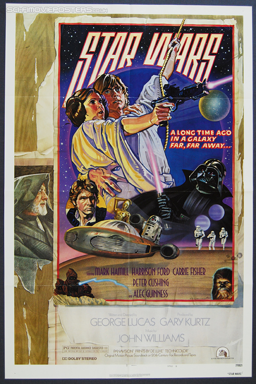 Star Wars (1977) Style 'D' - Original US One Sheet Movie Poster