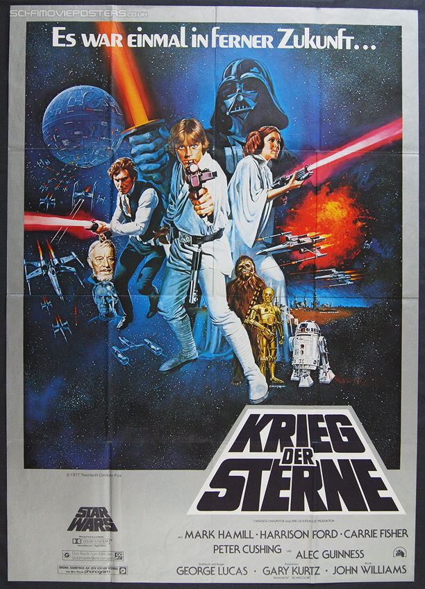 Star Wars (1977) - Original Large German Movie Poster