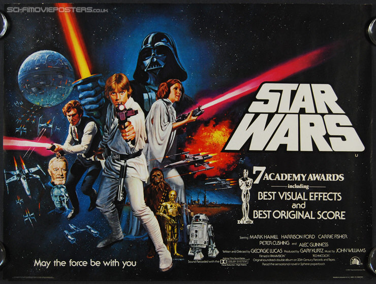 Star Wars (1977) - Original British Quad Movie Poster