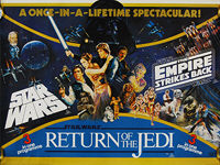Star Wars/The Empire Strikes Back/Return of the Jedi (1983) - Original British Quad Poster