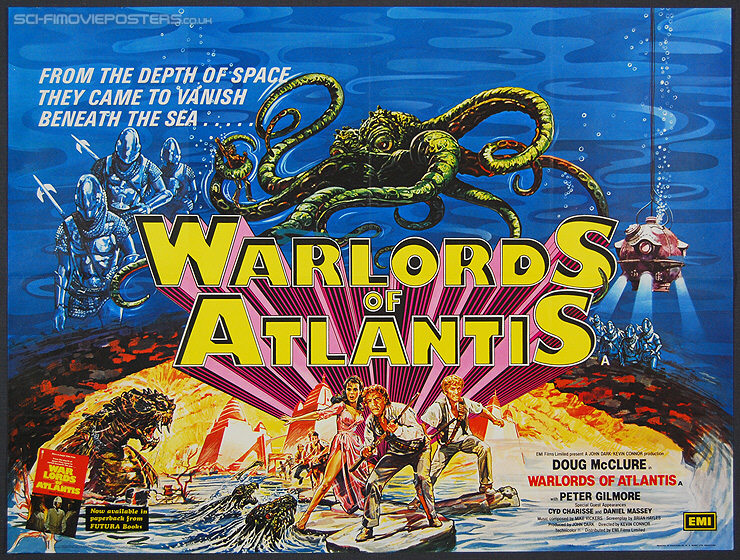 Warlords of Atlantis (1978) - Original British Quad Movie Poster