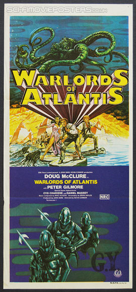 Warlords of Atlantis (1978) - Original Australian Daybill Movie Poster